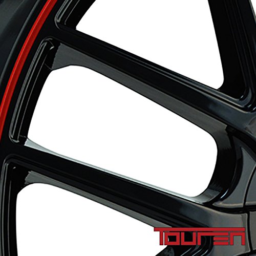 16x7" Black Wheel with Red Ring 5x100mm