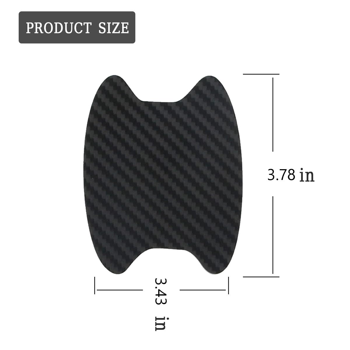 Carbon Fiber Car Door Handle Protector Stickers