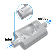 Dual Chamber Performance Muffler 17.5" Silver