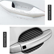 Carbon Fiber Car Door Handle Protector Stickers