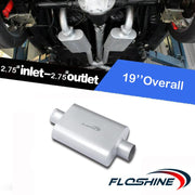 Dual Chamber Performance Muffler 17.5" Silver