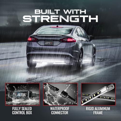White LED Underglow Light Kit with Remote Control