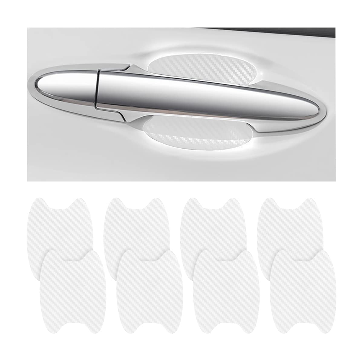 Carbon Fiber Car Door Handle Protector Stickers