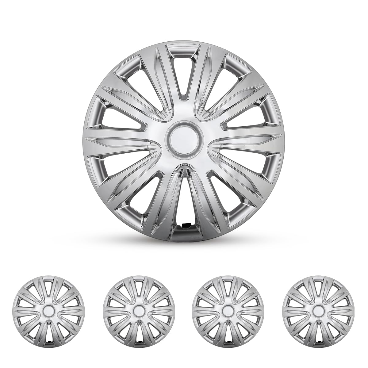 4-Pack Universal Wheel Rim Cover Hubcaps 13–16"