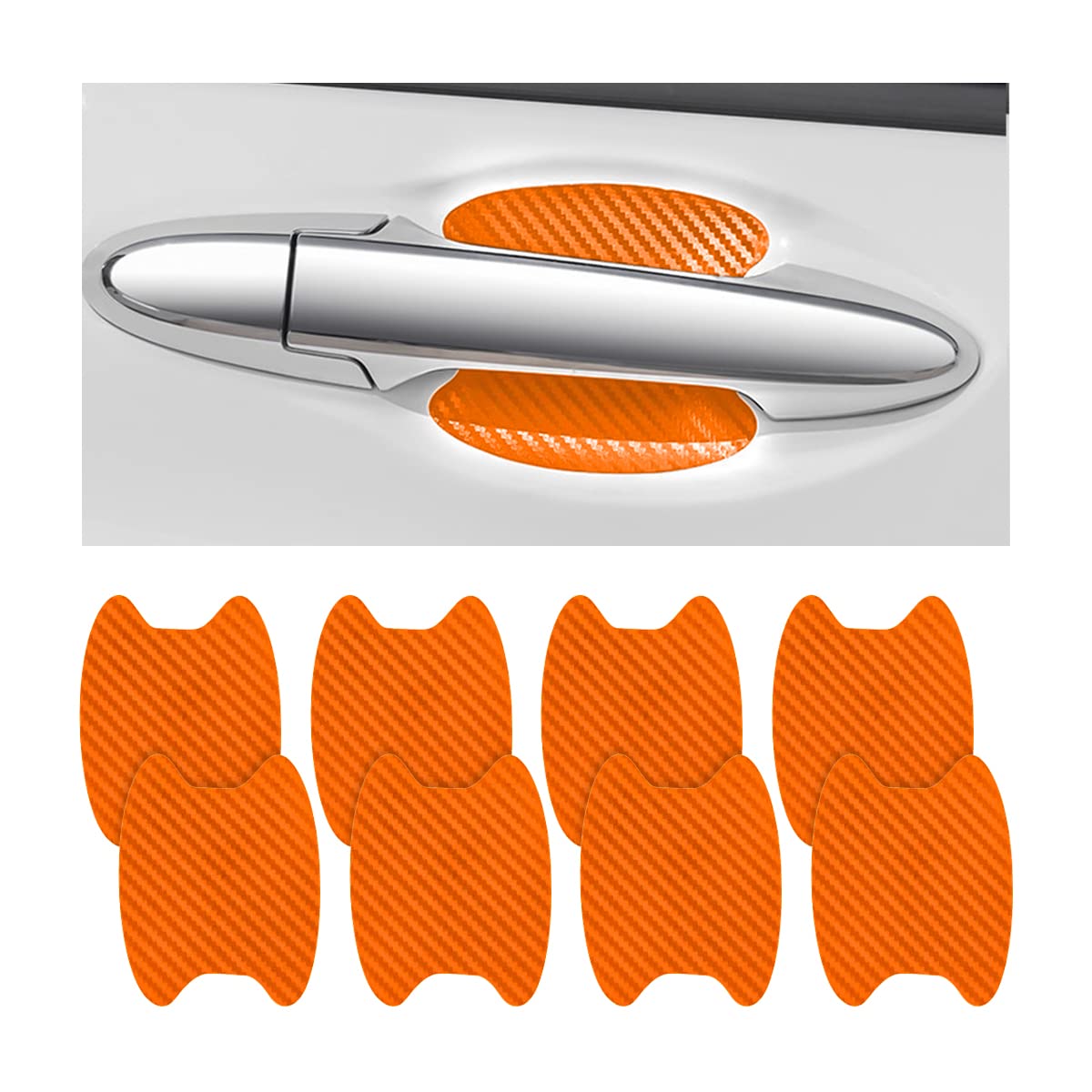 Carbon Fiber Car Door Handle Protector Stickers