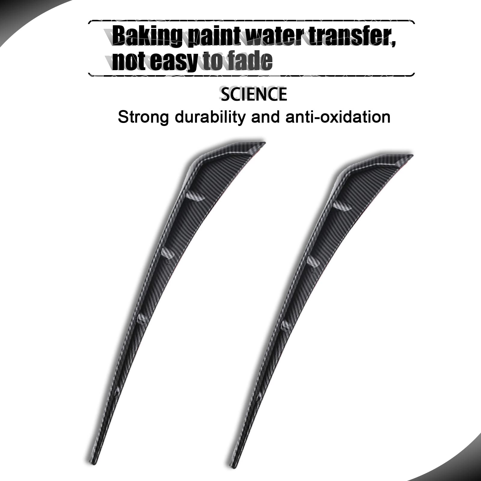 2PCS Carbon Fiber Fender Side Vent Stickers