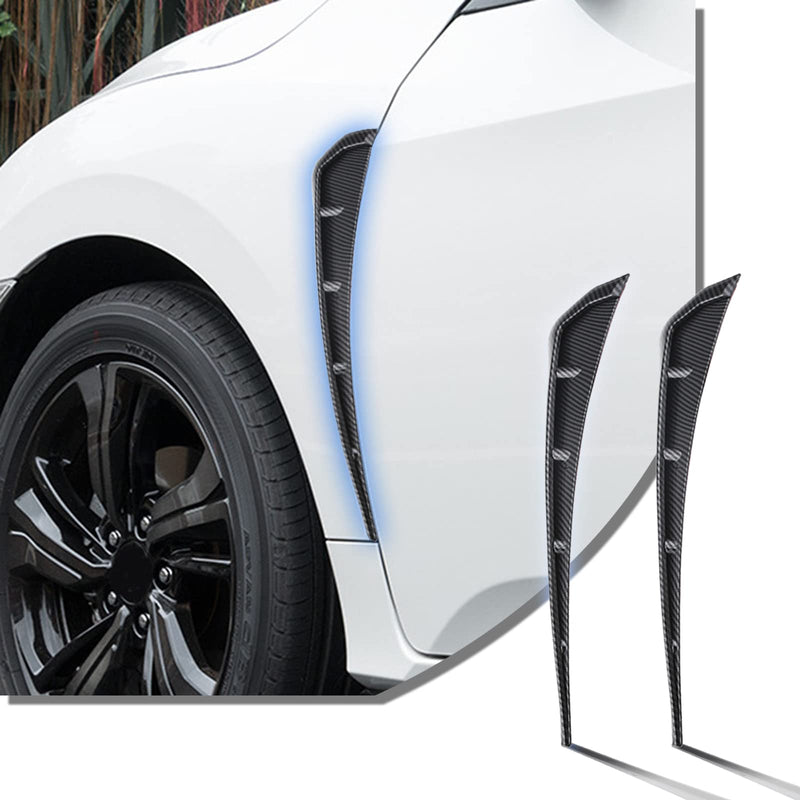 2PCS Carbon Fiber Fender Side Vent Stickers