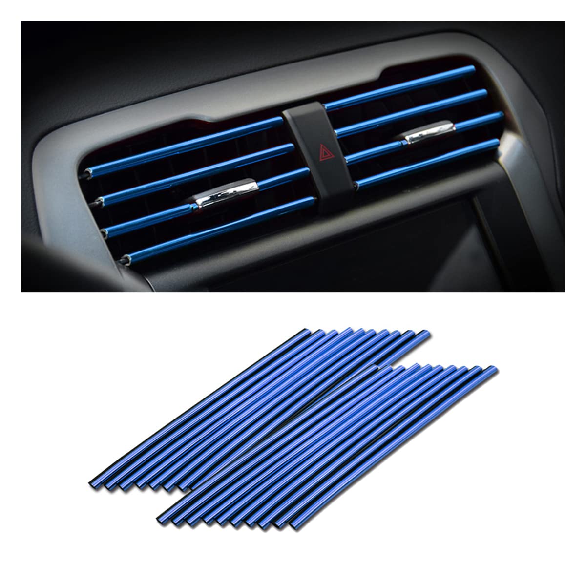 20PCS Car Air Vent Trim Decoration Strips