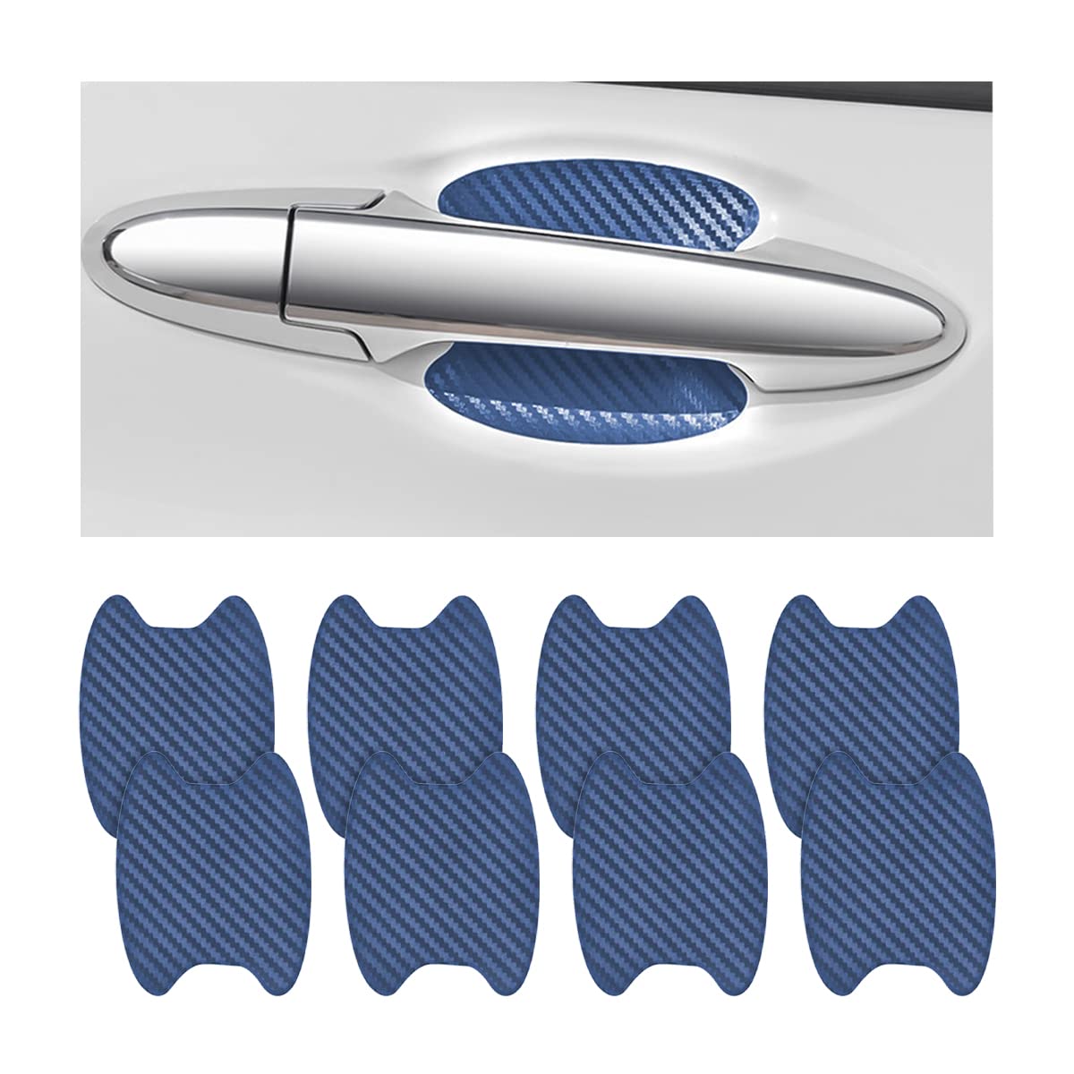 Carbon Fiber Car Door Handle Protector Stickers