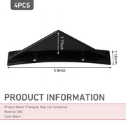 4PCS Universal Car Bumper Lip Spoiler Kit