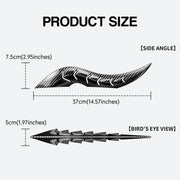 2PCS 3D Dragon Horn Car Roof Decor Kit