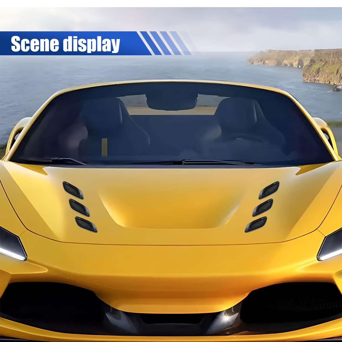 ABS Hood Side Vent Trim Stickers