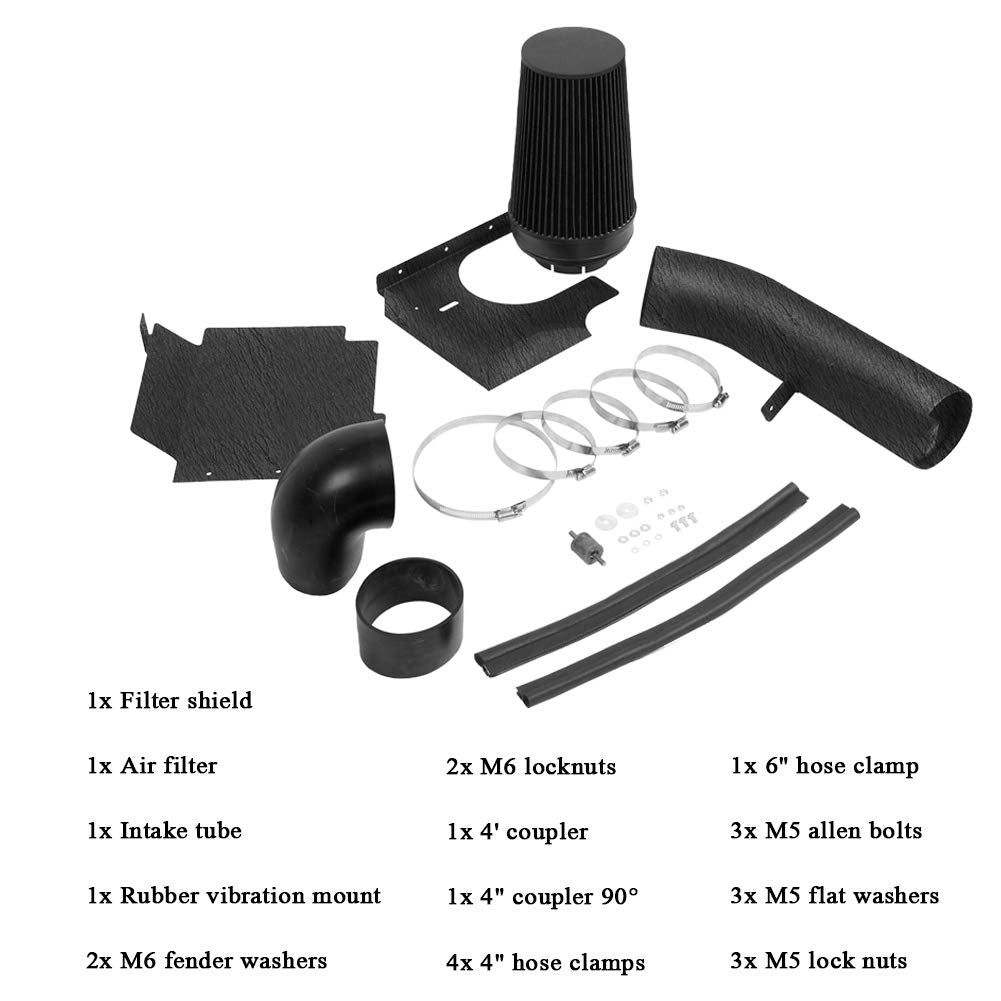 4" Cold Air Intake Kit V8 4.8L–6.0L
