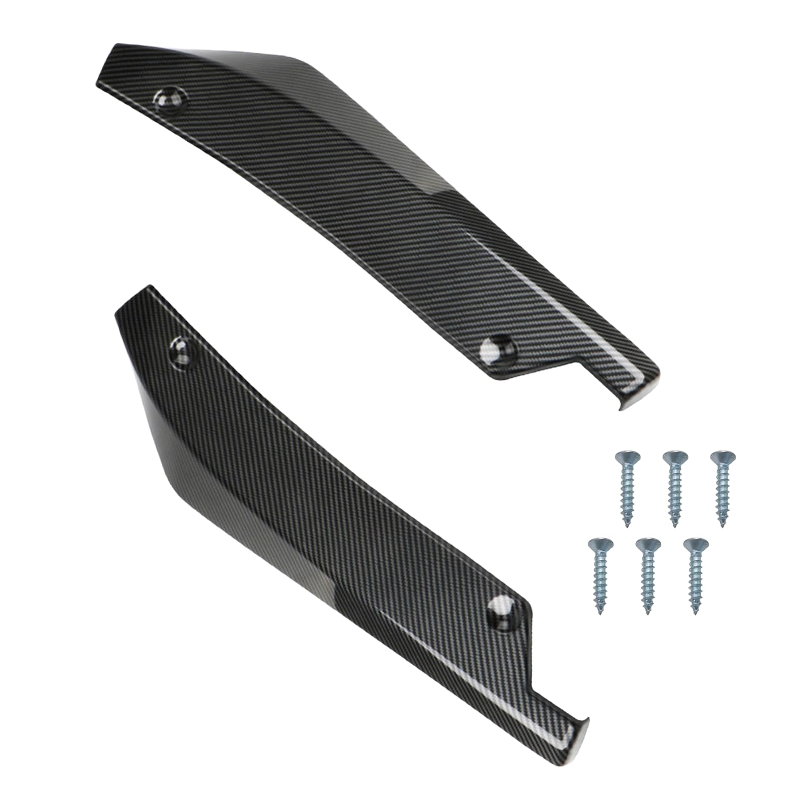 2PCS Universal Rear Bumper Canard Protectors