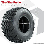 All-Terrain Golf Cart Tire 4-Ply Directional Tread