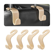 Leather Car Seat Back Hanger Hooks