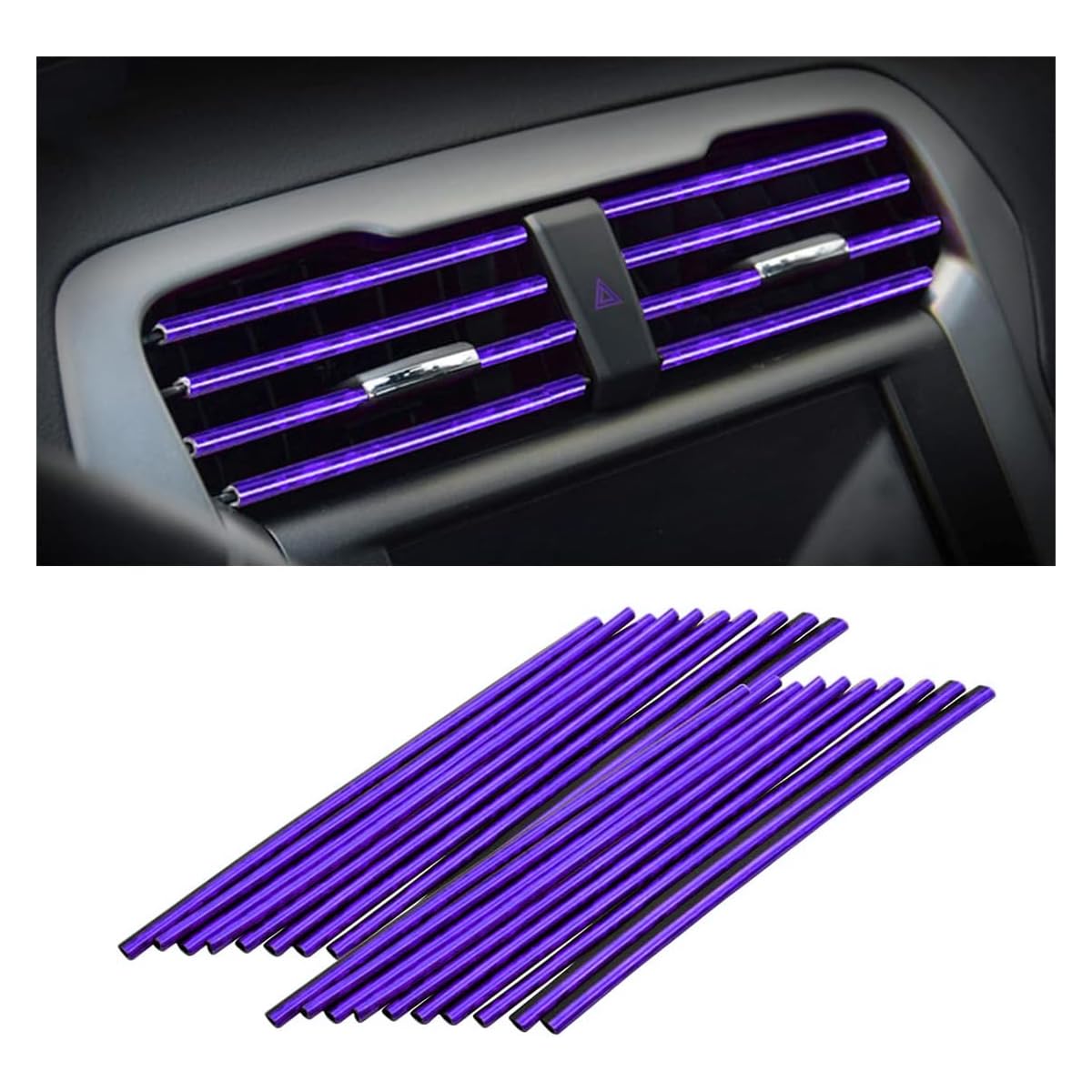 20PCS Car Air Vent Trim Decoration Strips