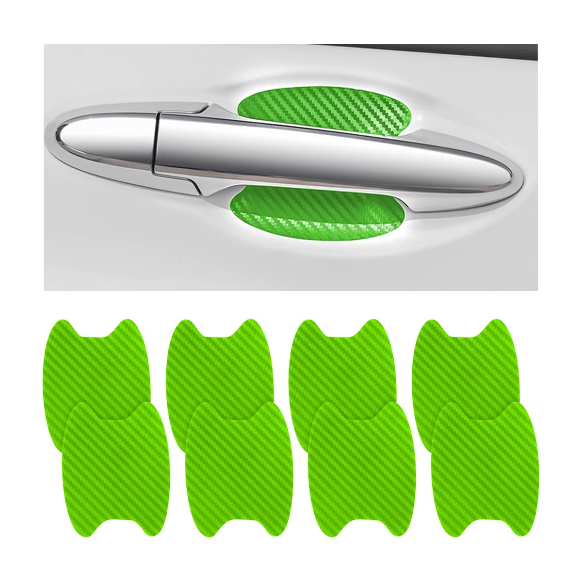 Carbon Fiber Car Door Handle Protector Stickers