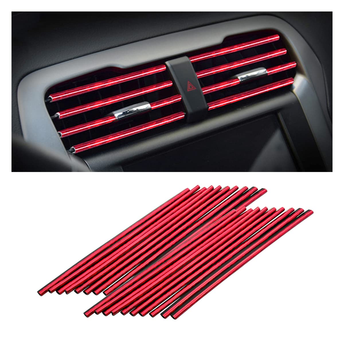 20PCS Car Air Vent Trim Decoration Strips