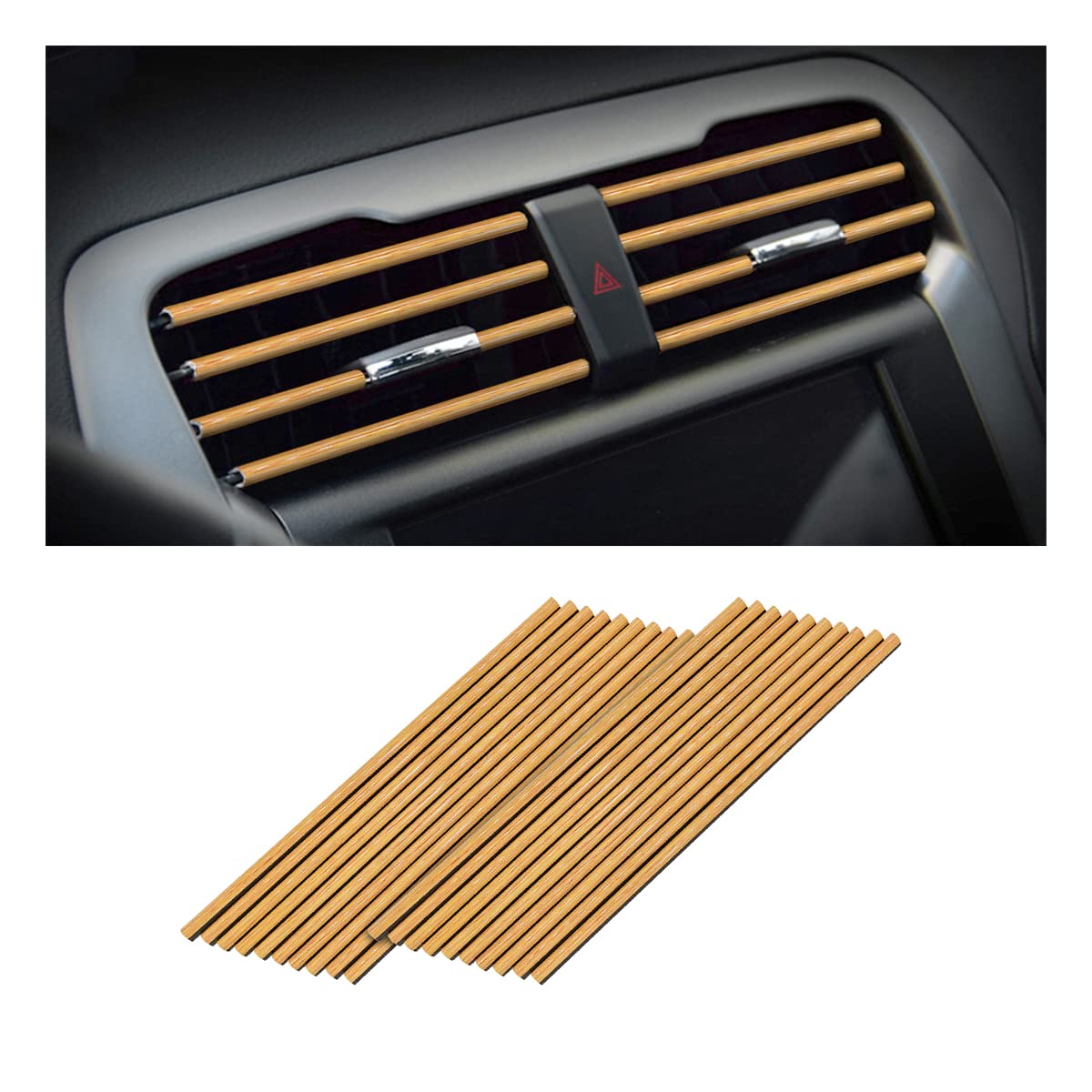 20PCS Car Air Vent Trim Decoration Strips