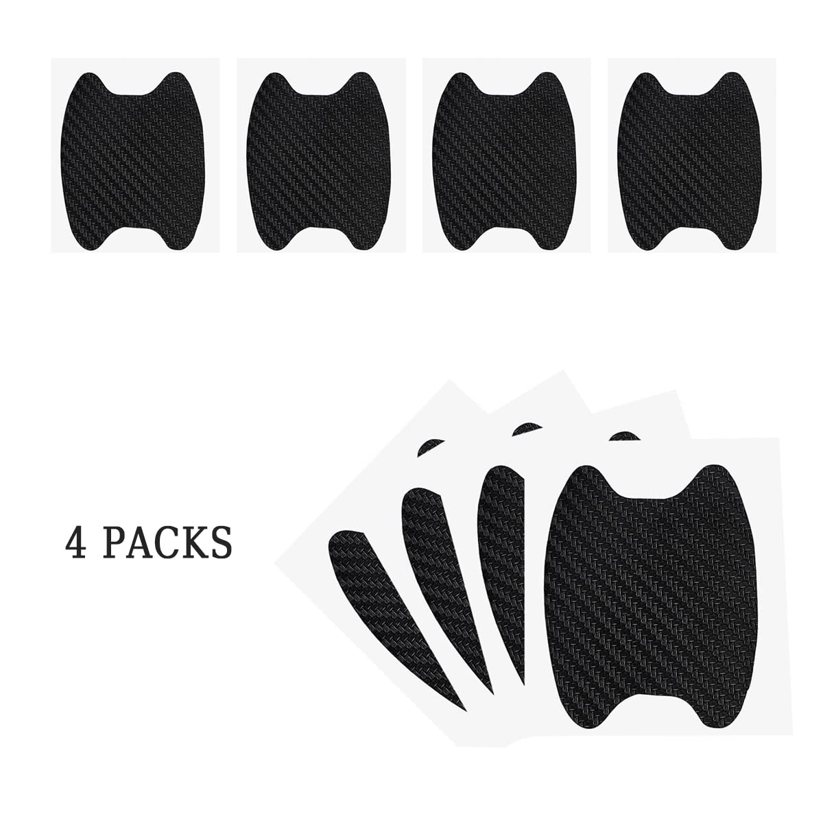 Carbon Fiber Car Door Handle Protector Stickers