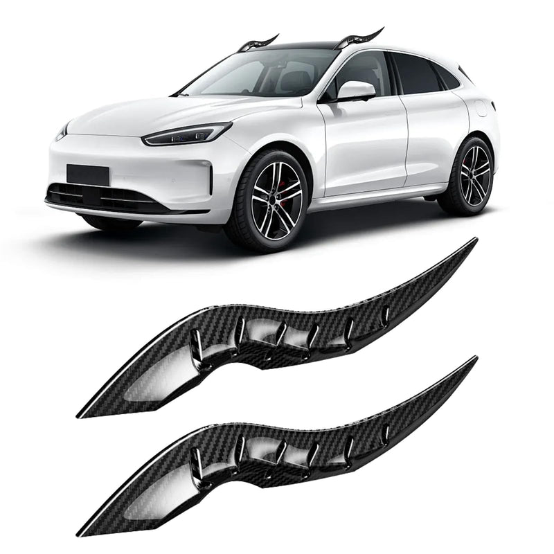 2PCS 3D Dragon Horn Car Roof Decor Kit