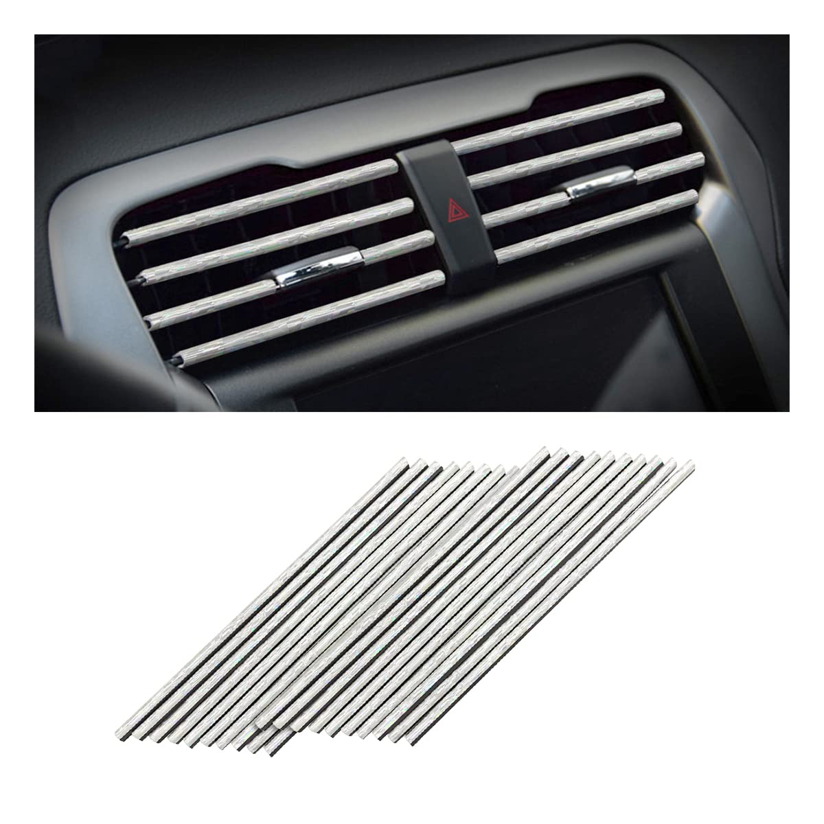 20PCS Car Air Vent Trim Decoration Strips