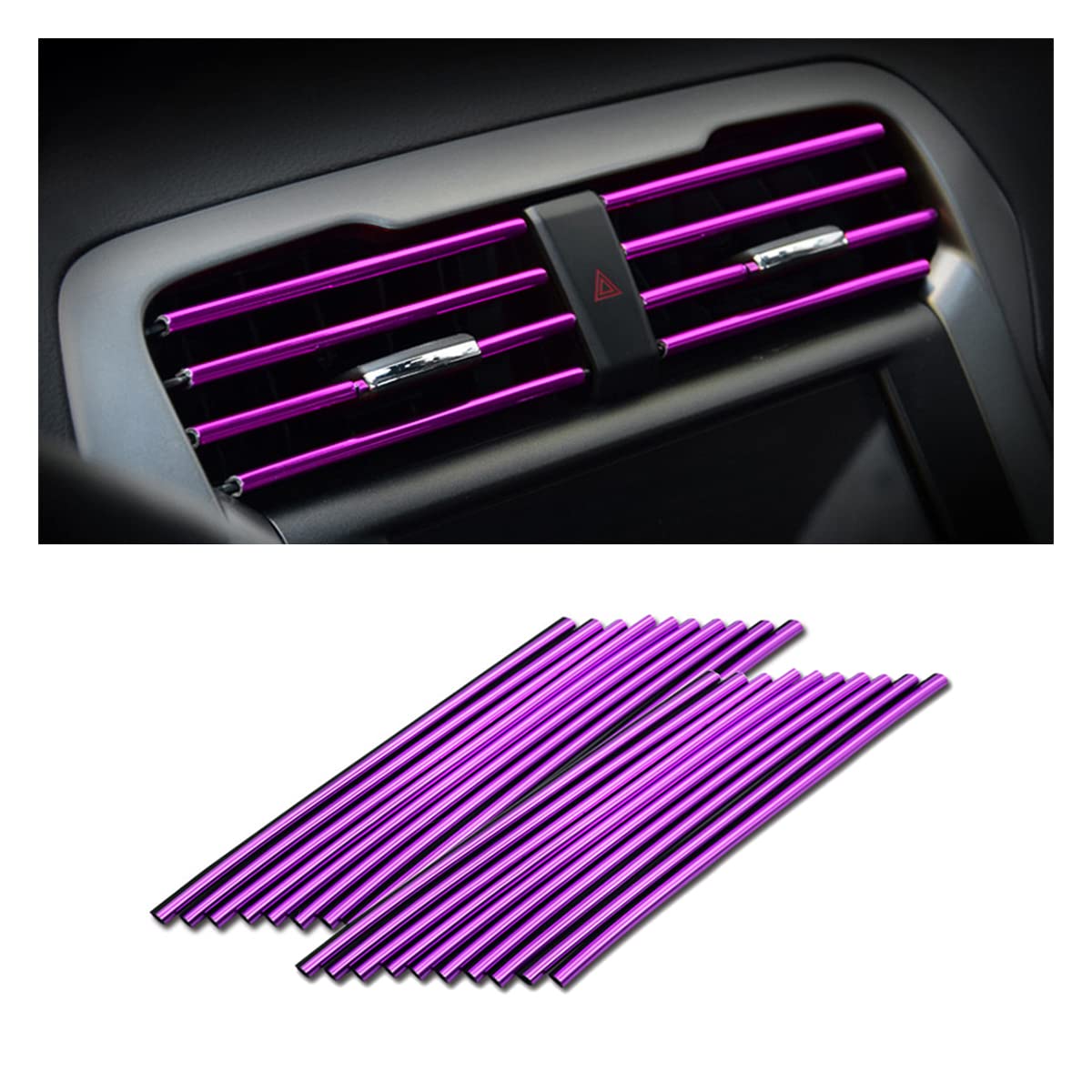 20PCS Car Air Vent Trim Decoration Strips