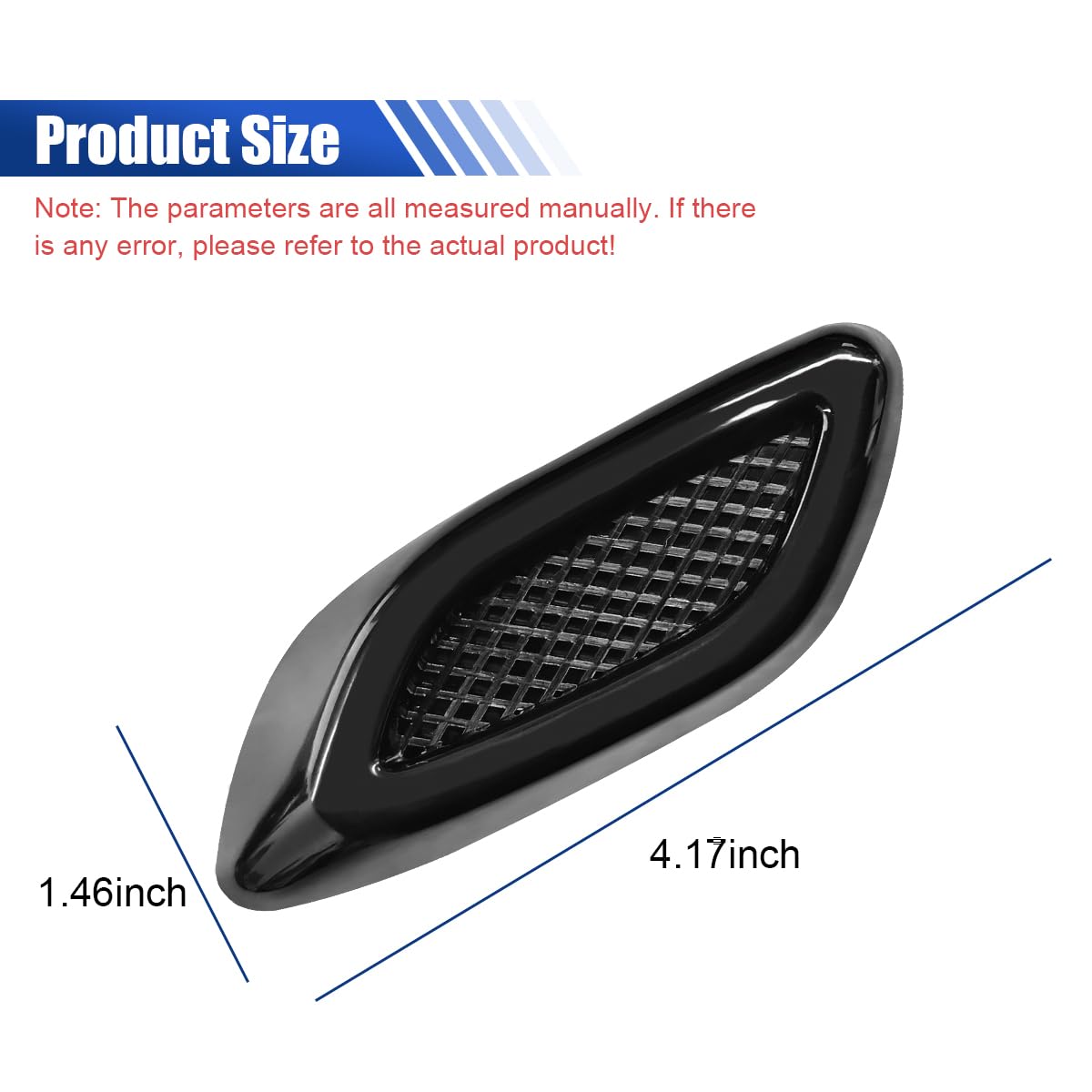 ABS Hood Side Vent Trim Stickers