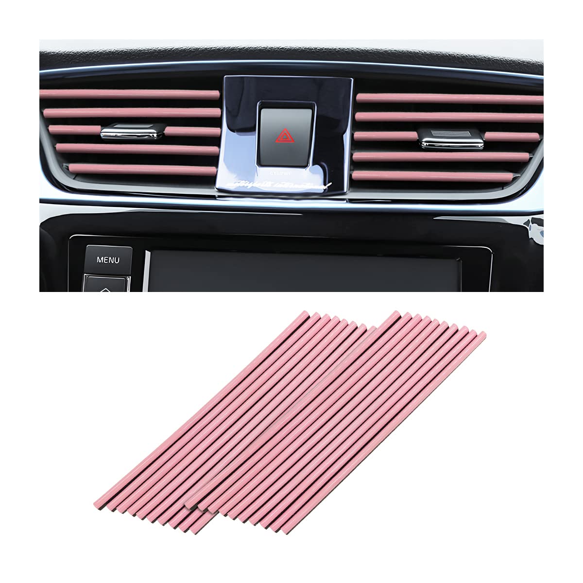 20PCS Car Air Vent Trim Decoration Strips