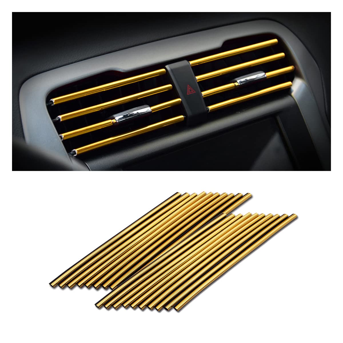 20PCS Car Air Vent Trim Decoration Strips