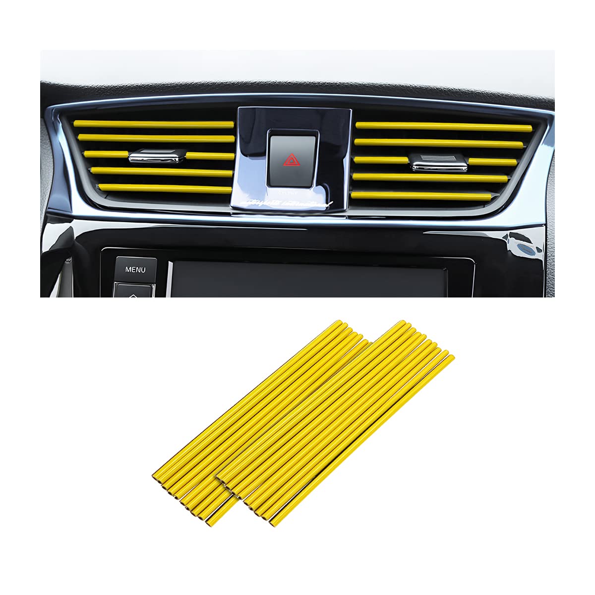 20PCS Car Air Vent Trim Decoration Strips