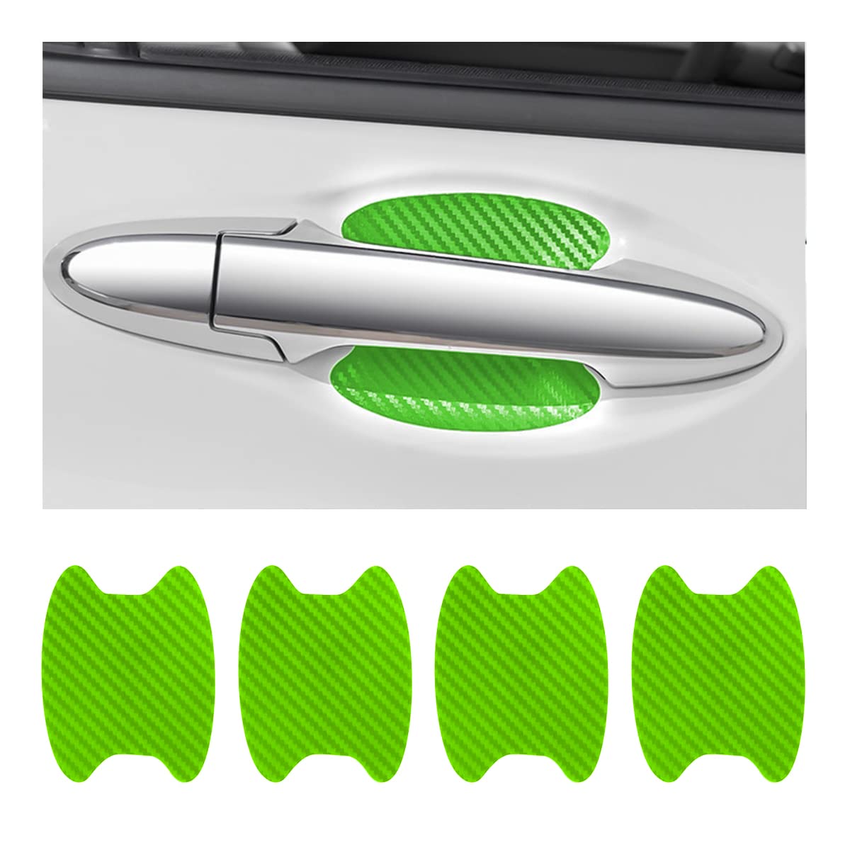 Carbon Fiber Car Door Handle Protector Stickers