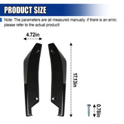 2PCS Universal Rear Bumper Canard Protectors