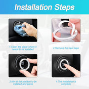 2-Pack Crystal Rhinestone Engine Start Ring Stickers