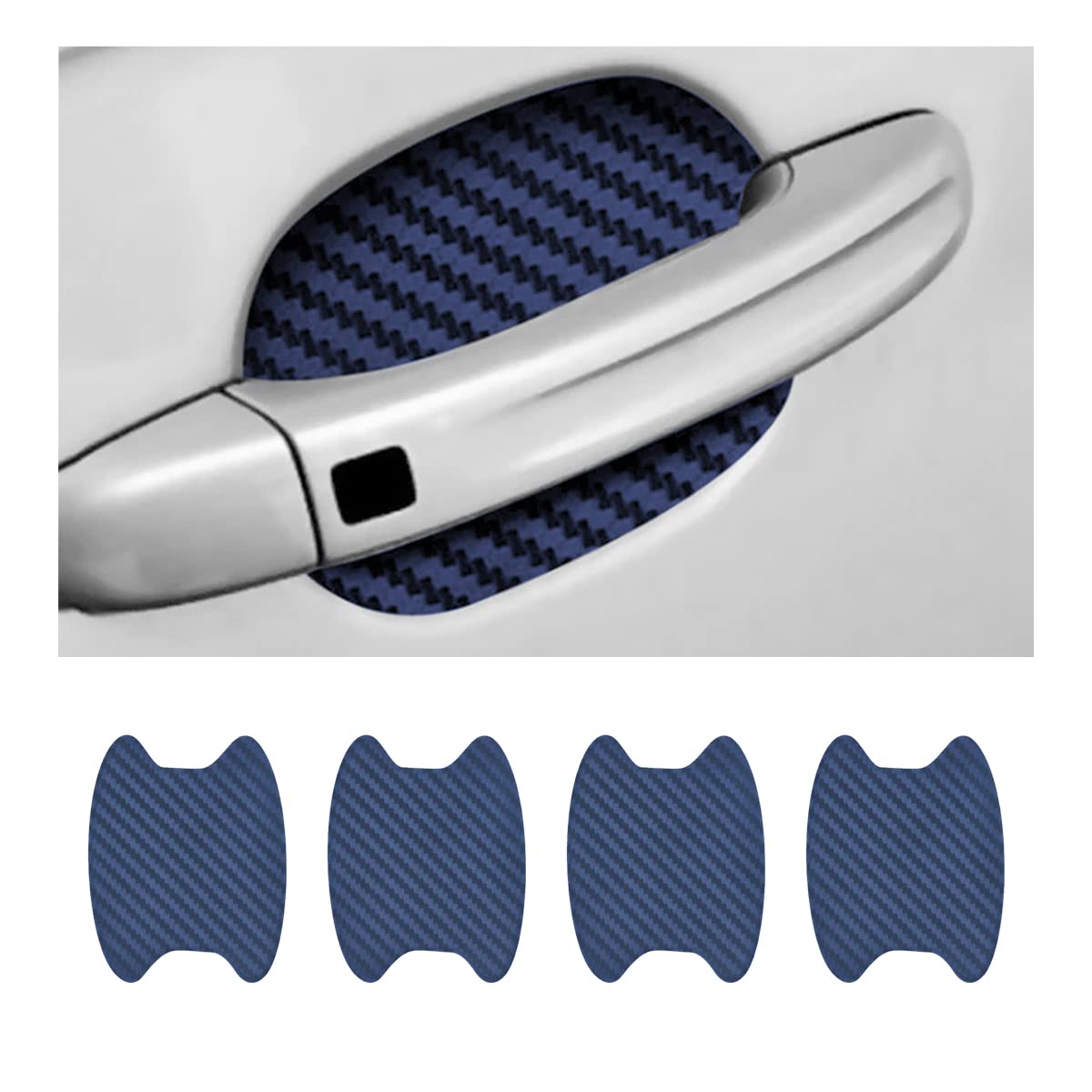 Carbon Fiber Car Door Handle Protector Stickers