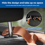 Leather Car Seat Back Hanger Hooks