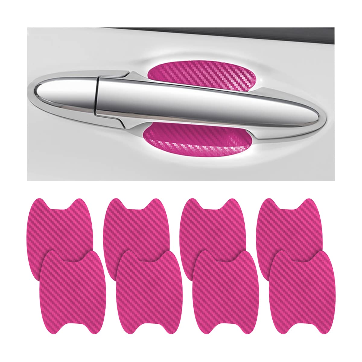 Carbon Fiber Car Door Handle Protector Stickers
