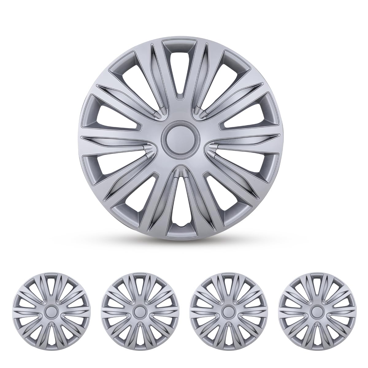 4-Pack Universal Wheel Rim Cover Hubcaps 13–16"