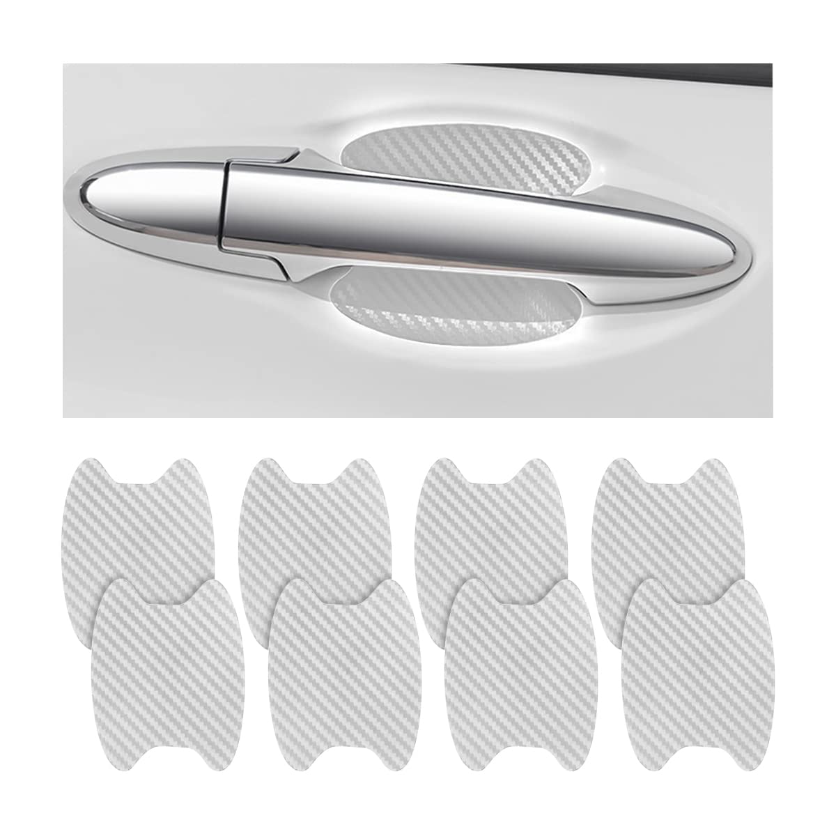 Carbon Fiber Car Door Handle Protector Stickers