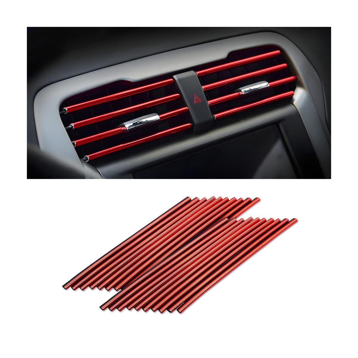 20PCS Car Air Vent Trim Decoration Strips