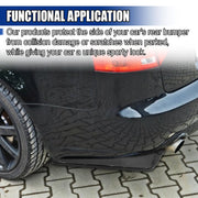 2PCS Universal Rear Bumper Canard Protectors