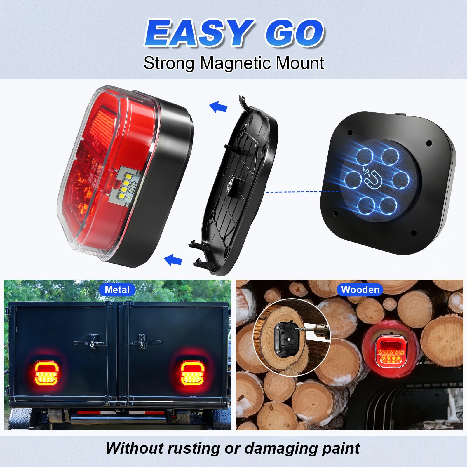 Wireless Magnetic Trailer Light Kit