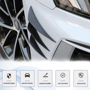 Universal Front Bumper Canard Kit 6PCS