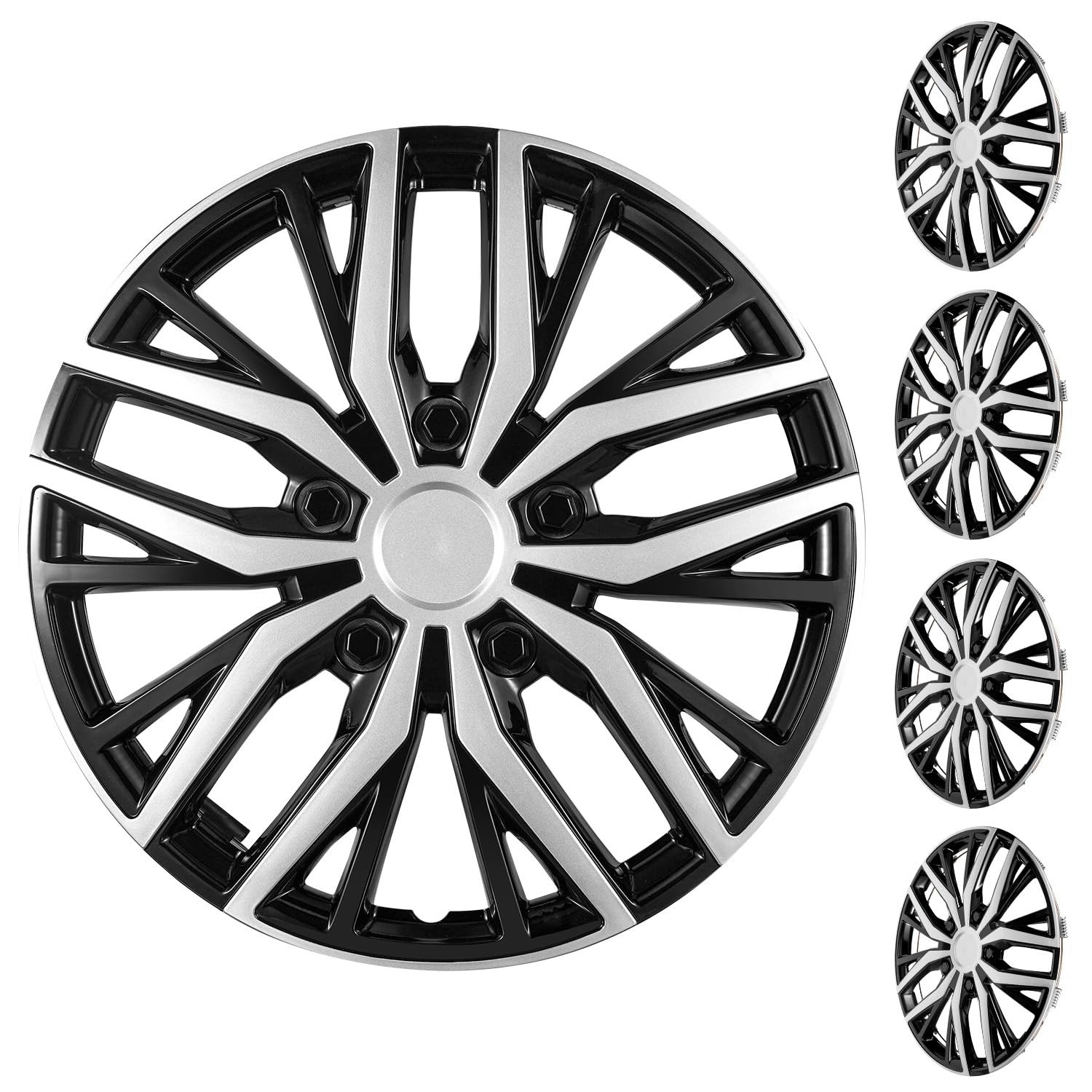 16" Universal Snap-On Wheel Covers Set of 4