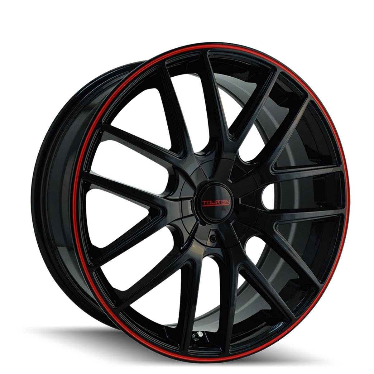 16x7" Black Wheel with Red Ring 5x100mm
