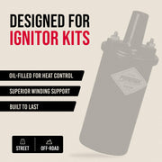 40,000V Performance Ignition Coil 12V Black