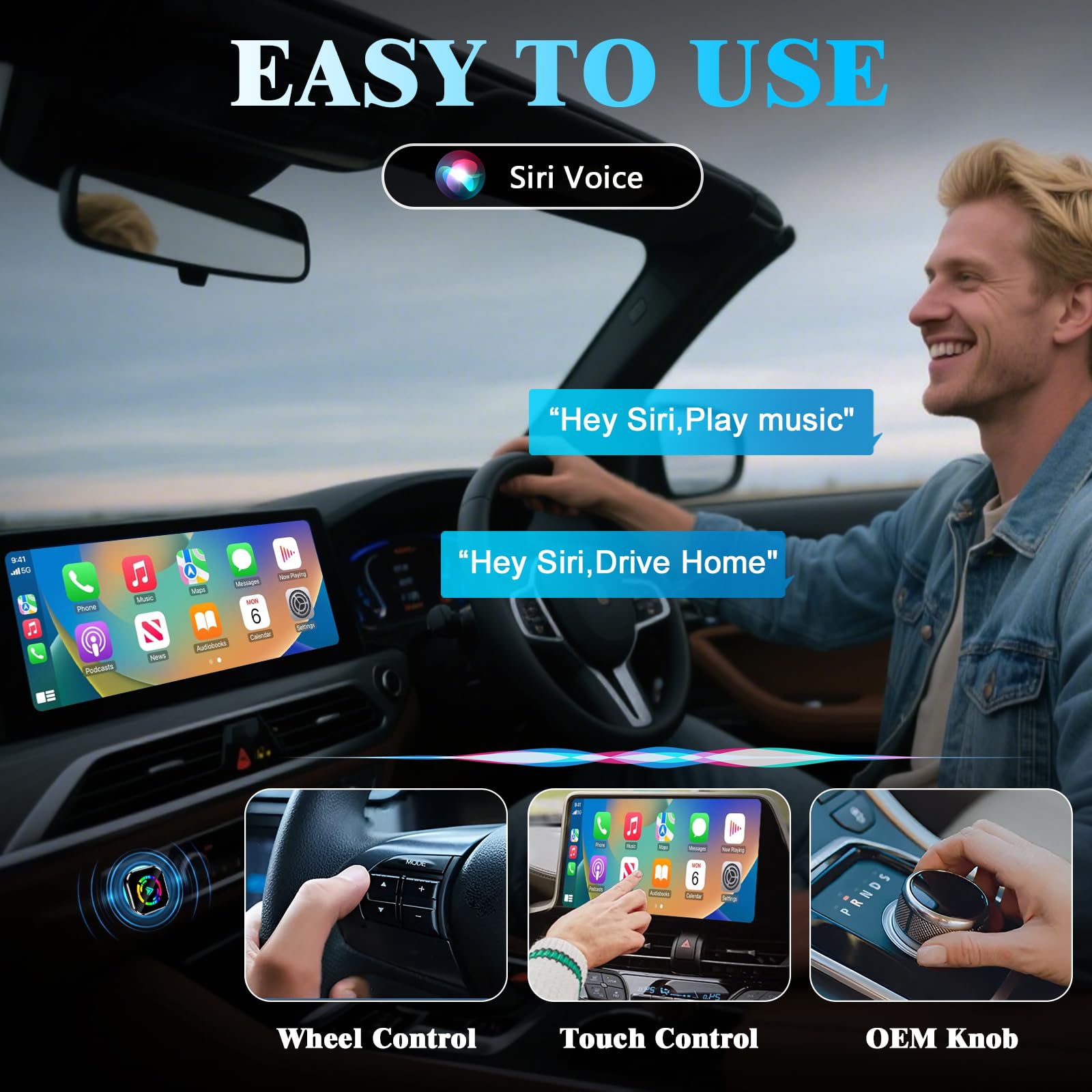 Wireless CarPlay Adapter for iPhone Mini USB-C Edition