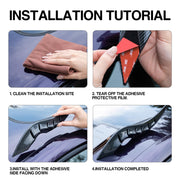 2PCS 3D Dragon Horn Car Roof Decor Kit