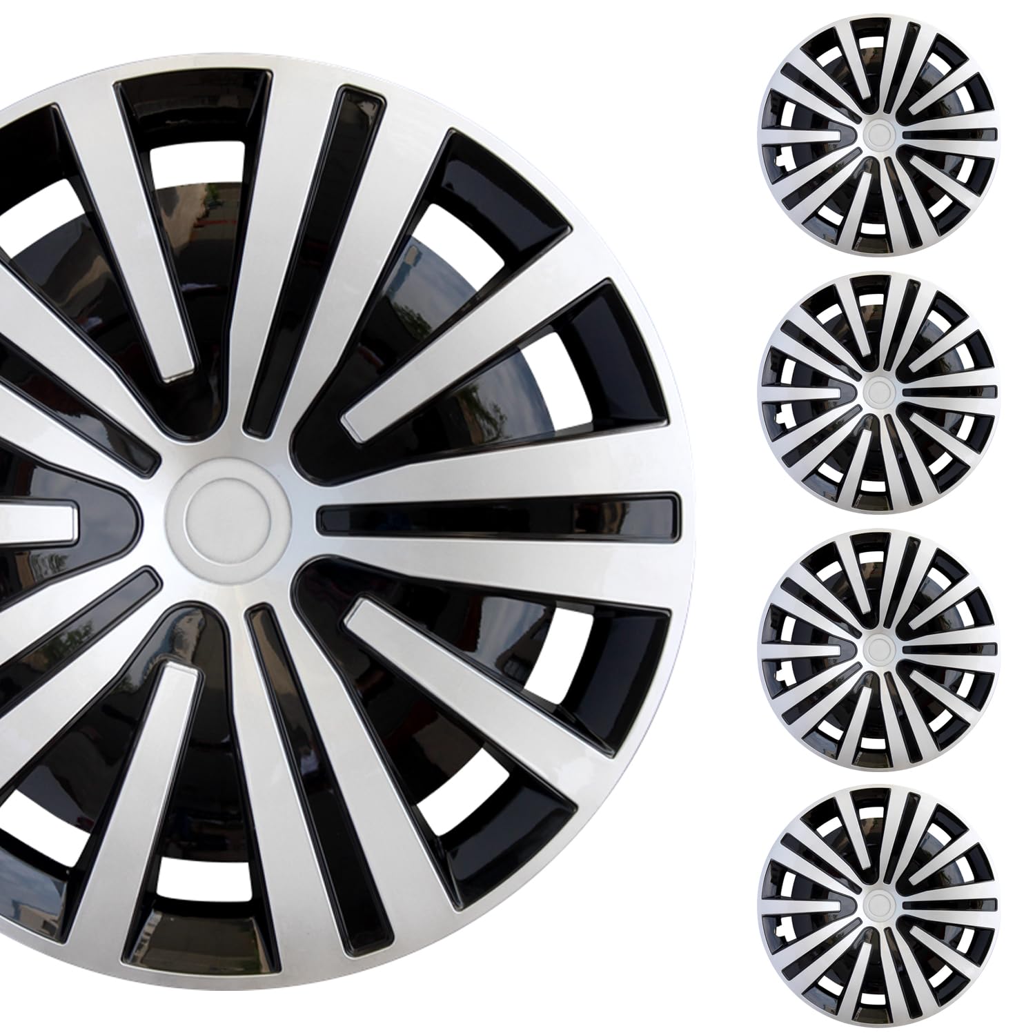 Aiqiying Universal Fit Hubcaps for Most Steel Wheel